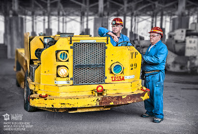 Machine From The Past - Art and Photo by Ben Heine with Man Carreau Rodolphe Mine - 2013 Tour de France Photo