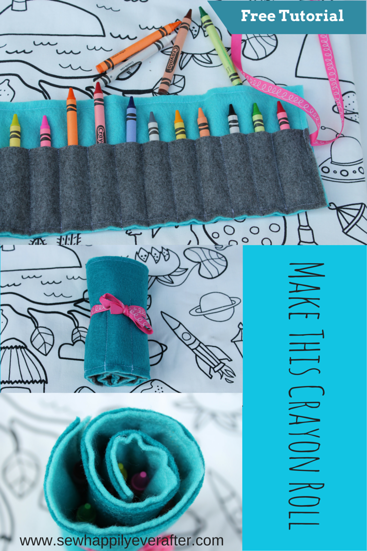 Sew Happily Ever After FREE Crayon Roll Tutorial
