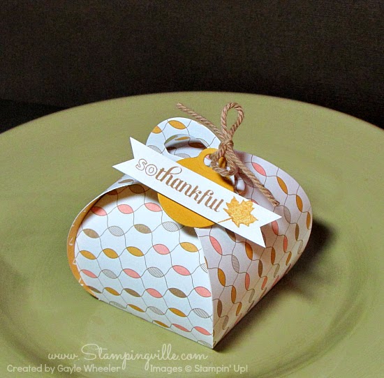 Stampingville So Thankful Curvy Keepsake Box