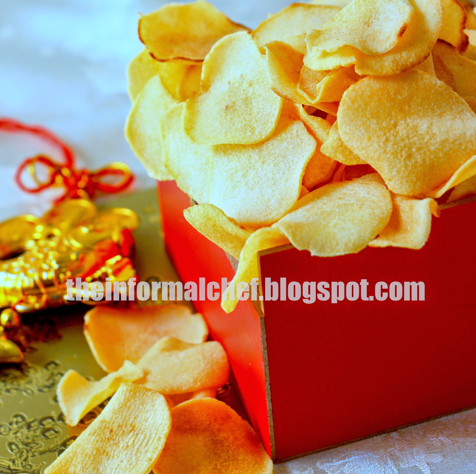 The Informal Chef Chinese New Year Snack Arrowhead Chips/Ngaku Chips炸芽菇饼