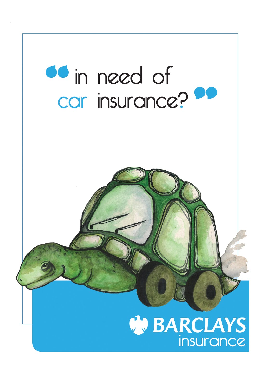 Nicole Maynard Illustration Barclays Insurance Flyers