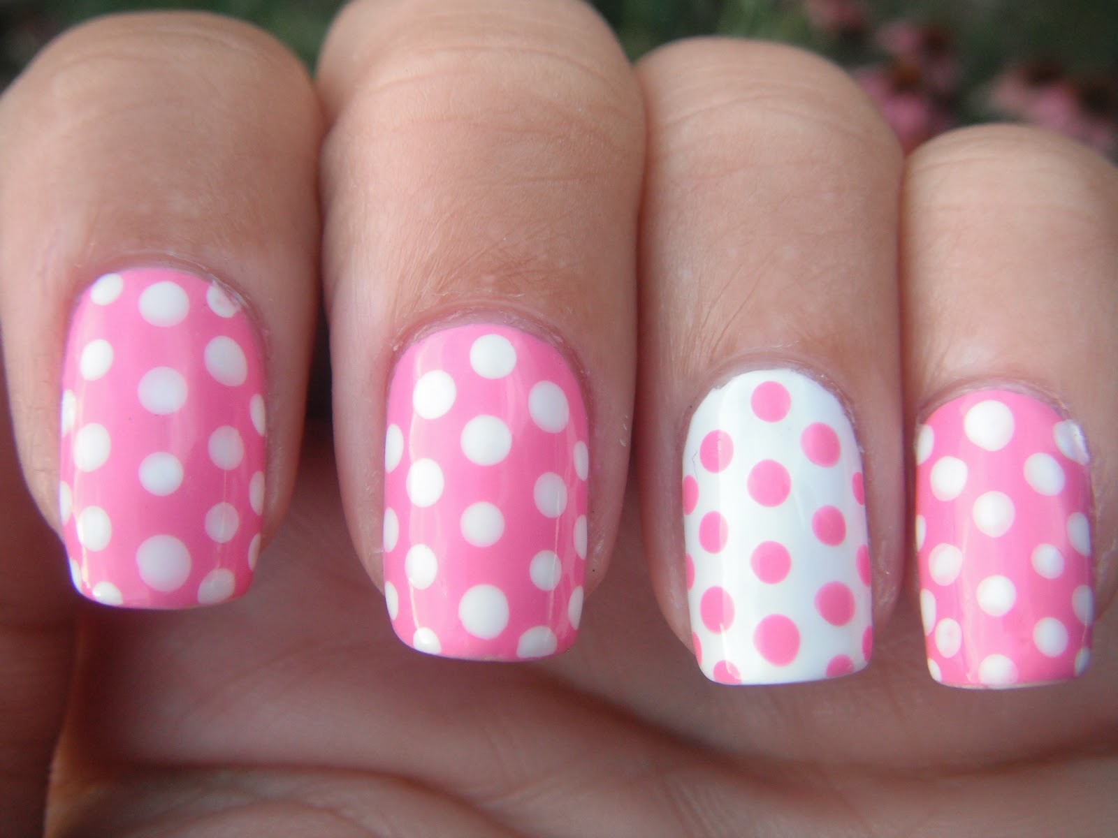 3. "Cute Polka Dot Nails for Homecoming" - wide 2