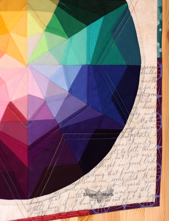 Shape Moth Prism Star mini quilt