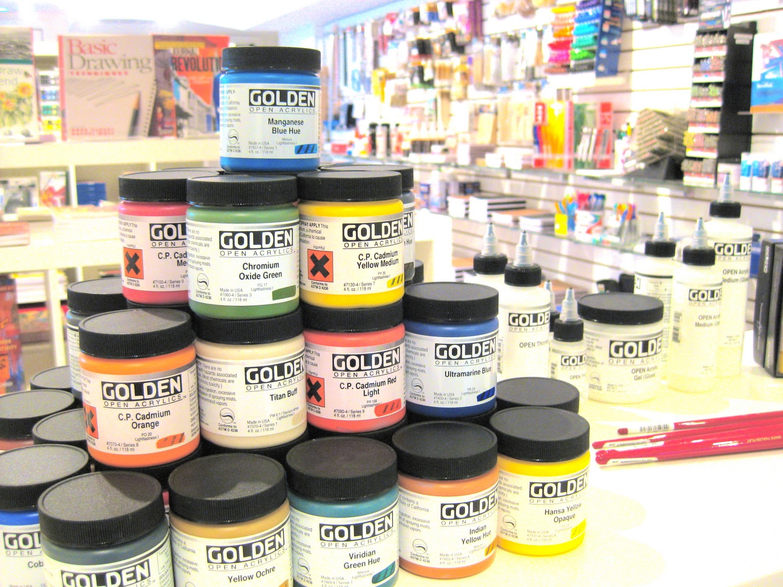 Golden Acrylic Paint Color Chart