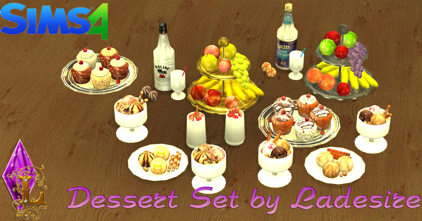 Ladesire's creative corner) TS4 Dessert Set by Ladesire