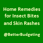 Home remedies for insect bites and skin rashes