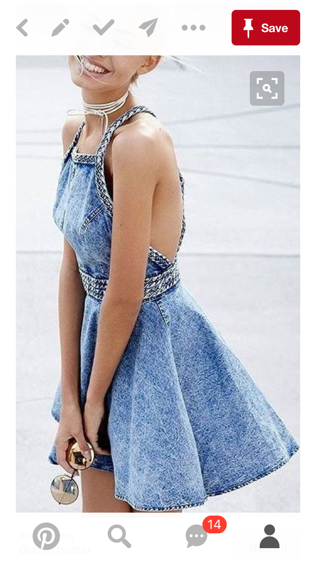 dress from old jeans