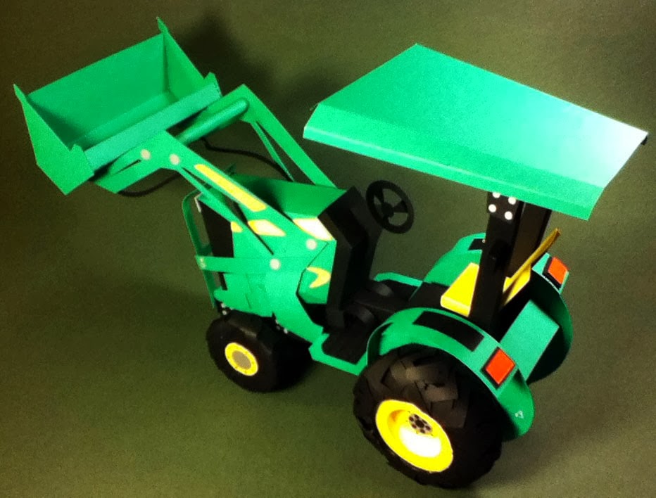 BRITNI BRAULT Paper Artist John Deere Tractor