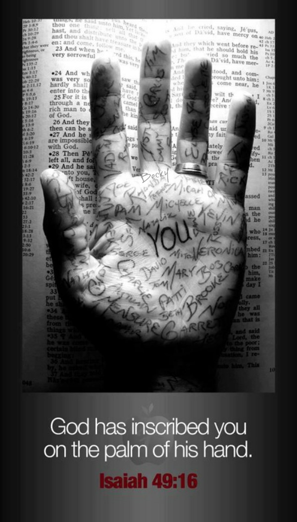 My name is written on his heart picture