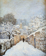 "La nieve en Louveciennes" Autor: Alfred Sisley