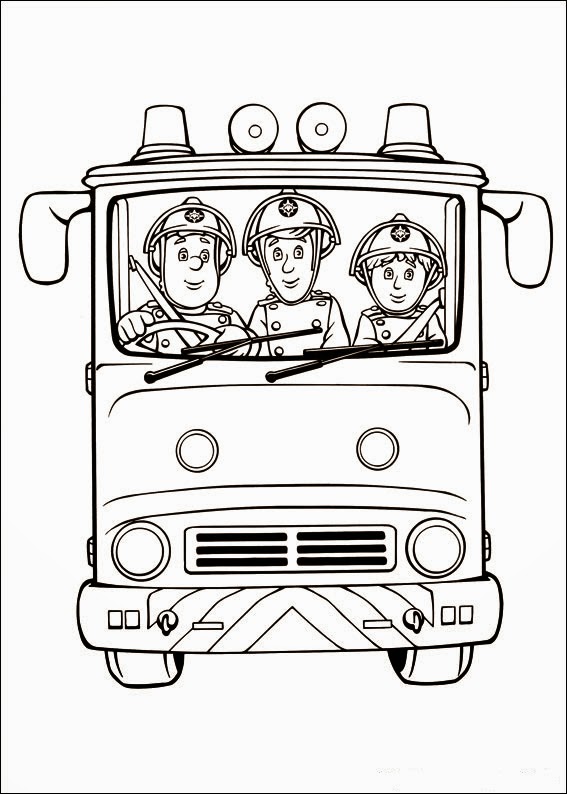 Fun Coloring Pages: Fireman Sam Coloring Pages