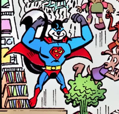 Tomato juice is his only kryptonite