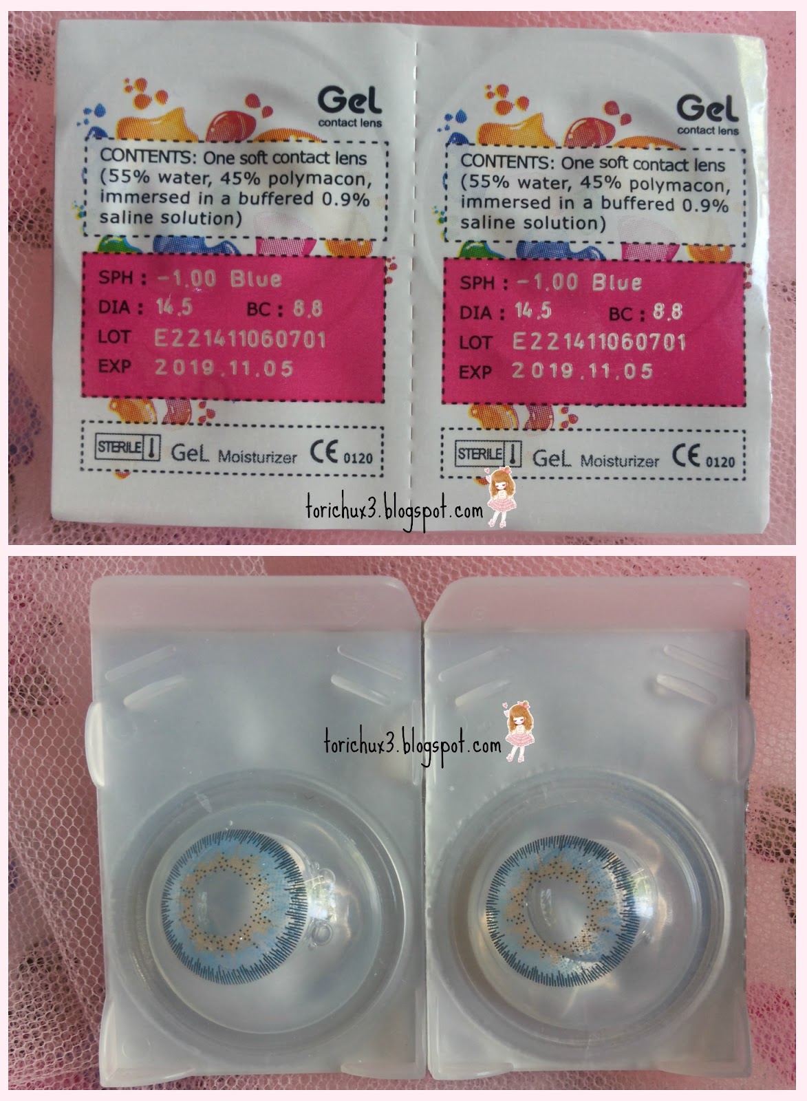 Tori Chu Review Korean Gel Contact Lens New Dubai Blue [ sponsored