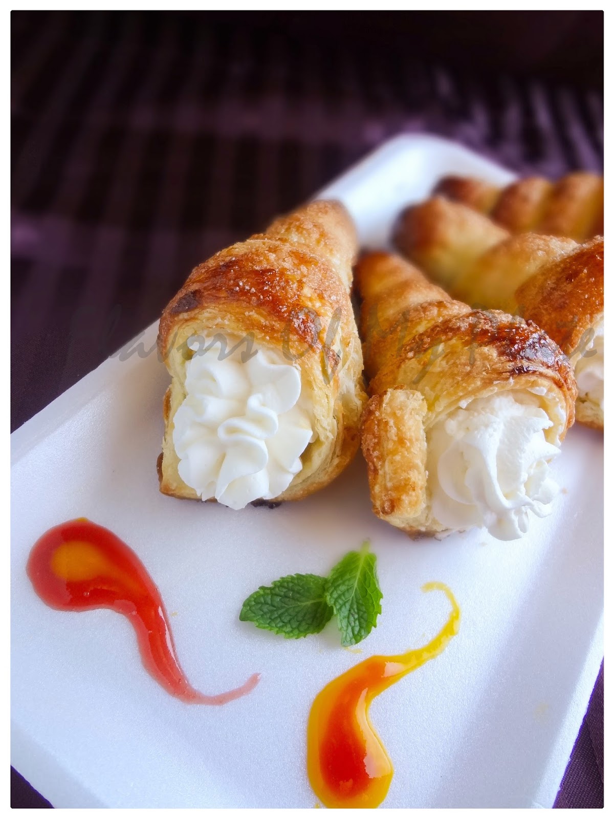 Flavors Of My Plate Cream Horns