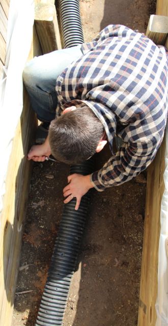 rowhouse HOME: the backyard: raised garden bed