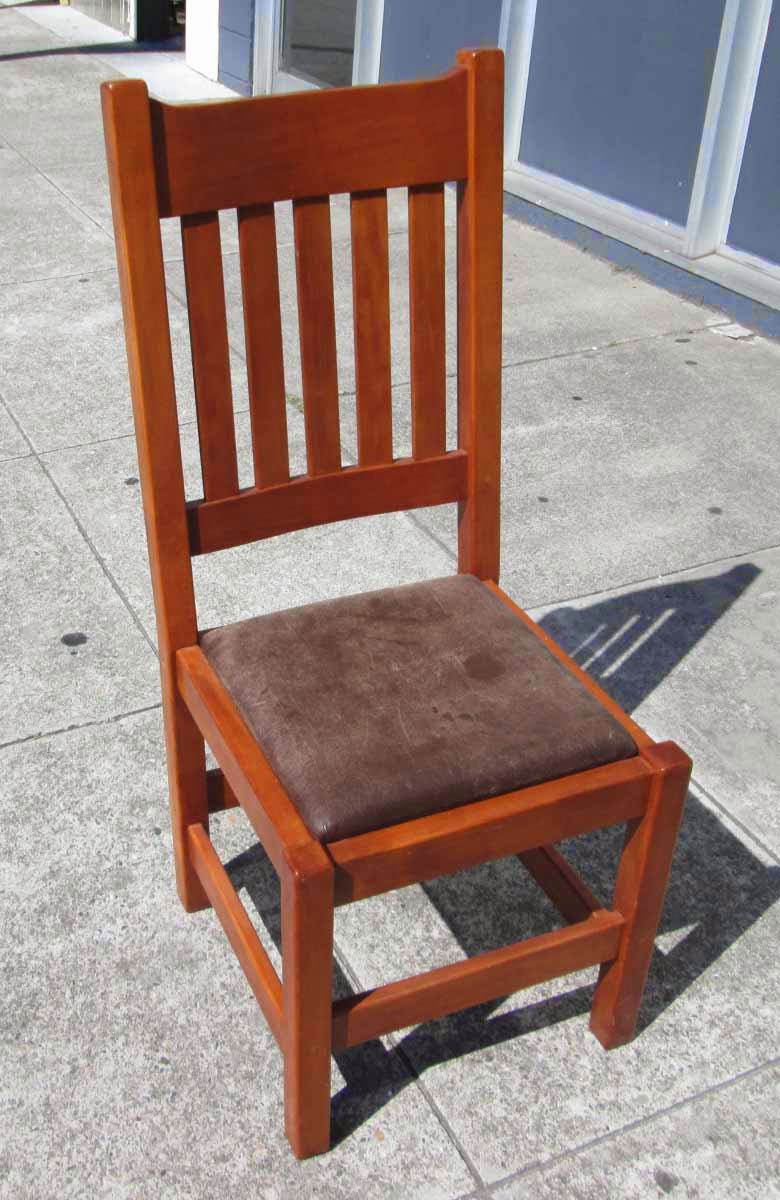 UHURU FURNITURE & COLLECTIBLES SOLD Modern Mission StraightBack