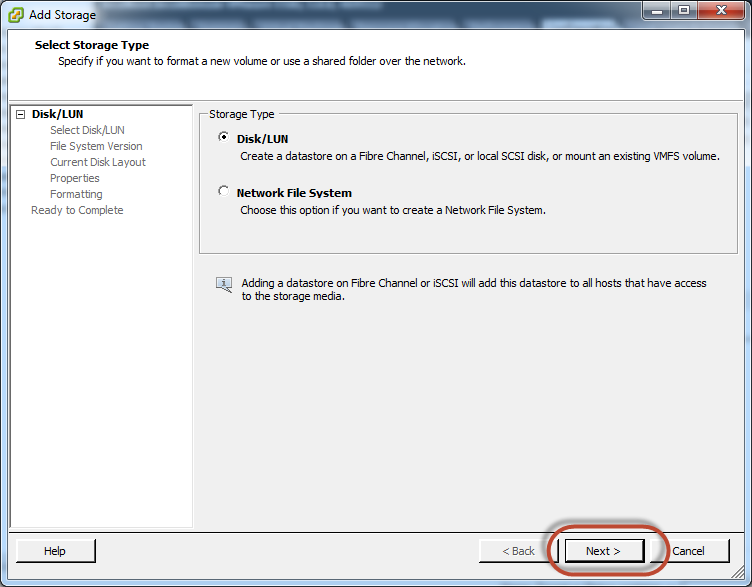 WhiteBoard Coder ESXi 5.0 Add New Hard Drive, additional DataStore