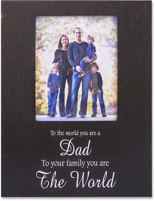 Adhere a vinyl saying to your painted frame - GIFT FOR FATHER'S DAY