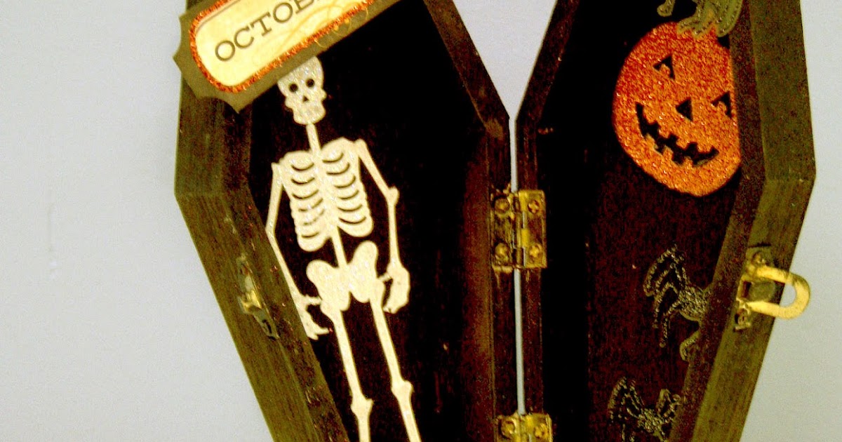 Oh My Crafts Blog Coffin Box Halloween Decor