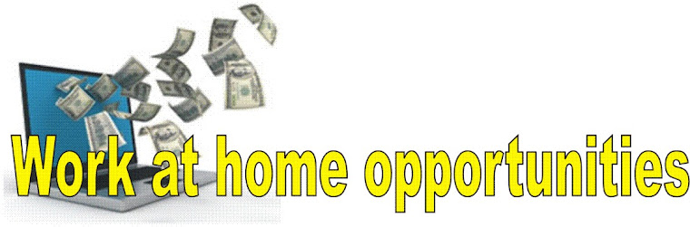 Work at home opportunities