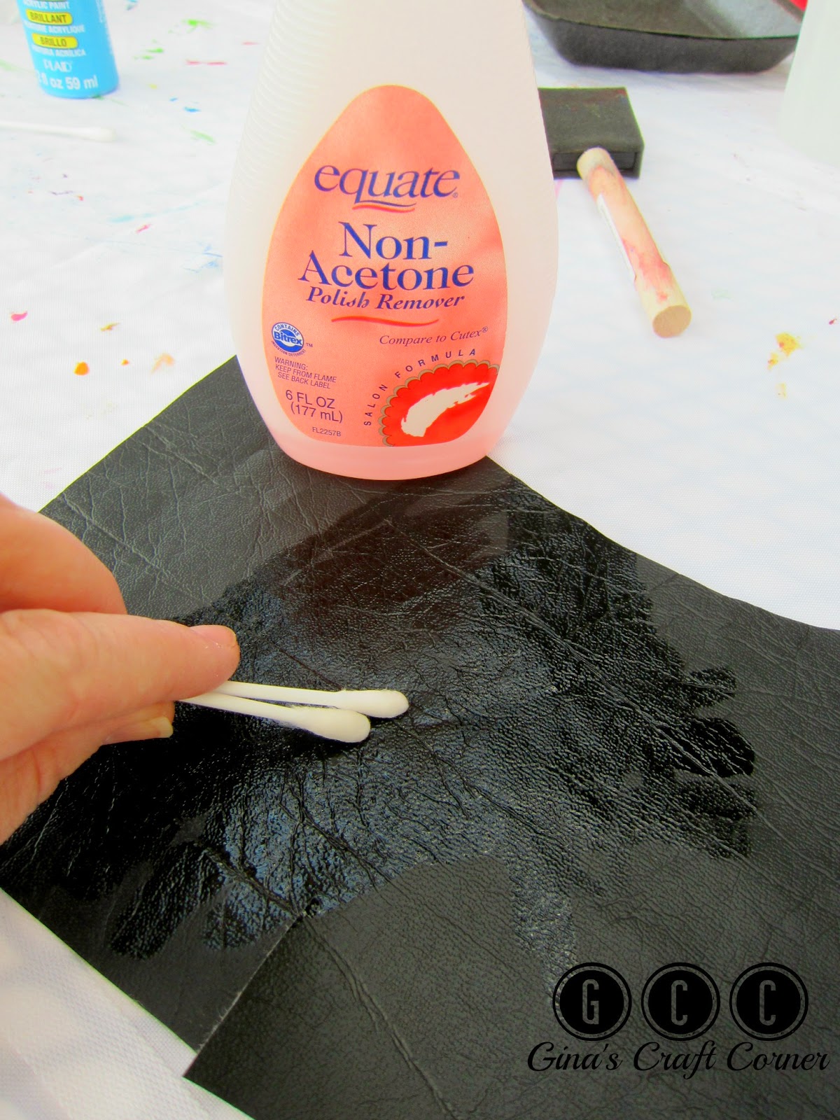 Gina's Craft Corner How to Paint on VinylTUTORIAL