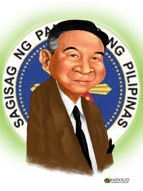 YAJYOLID Caricature of President Jose Laurel