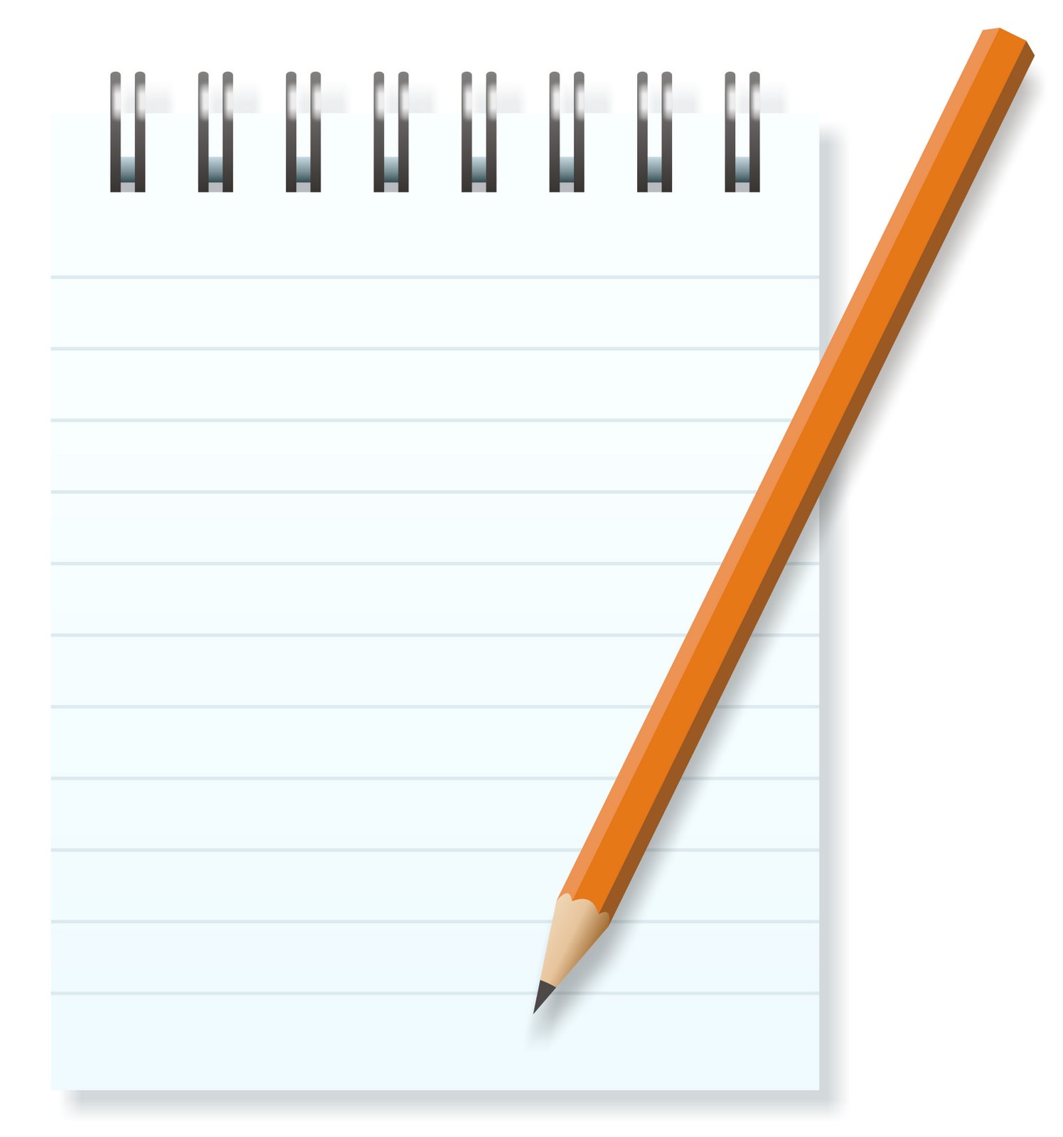 Notepad And Pencil
