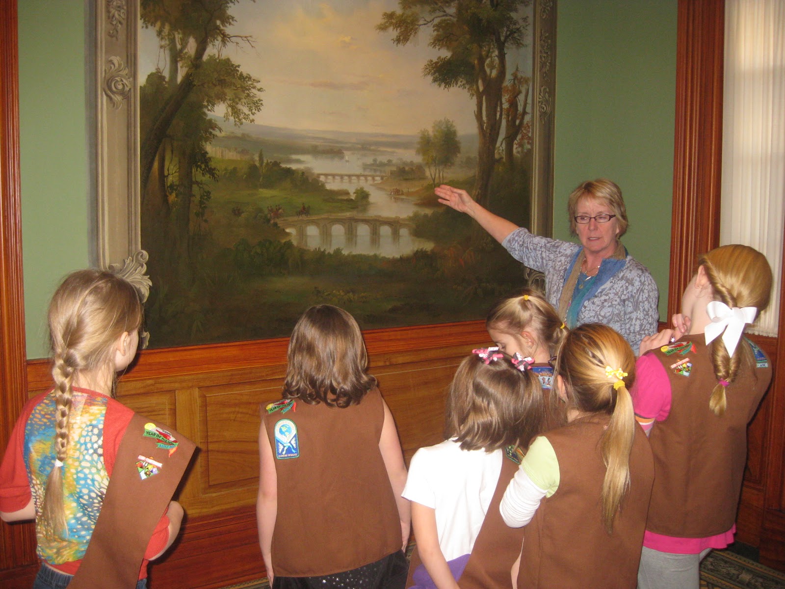 Kapers, Cookies, and Campfires Brownie Badge Painting