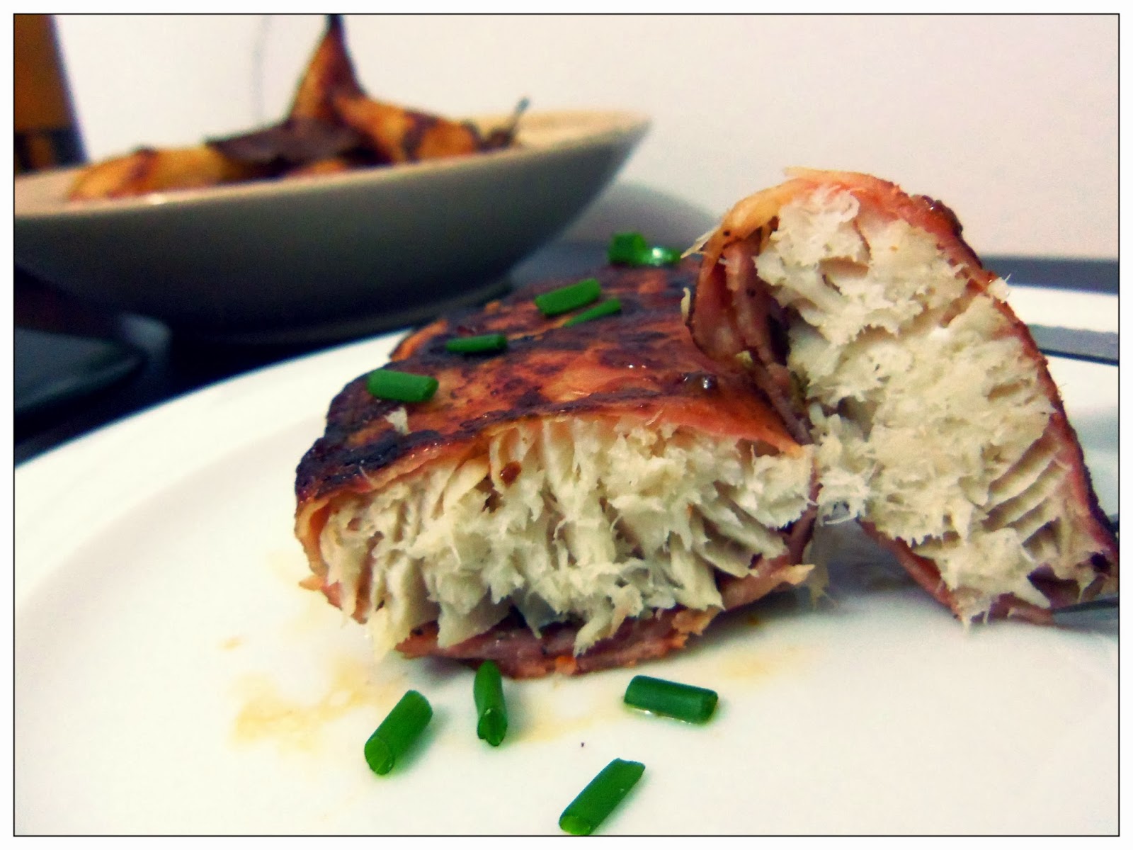 You've Got Meal! Bacon Wrapped Haddock with Jerusalem Artichokes You