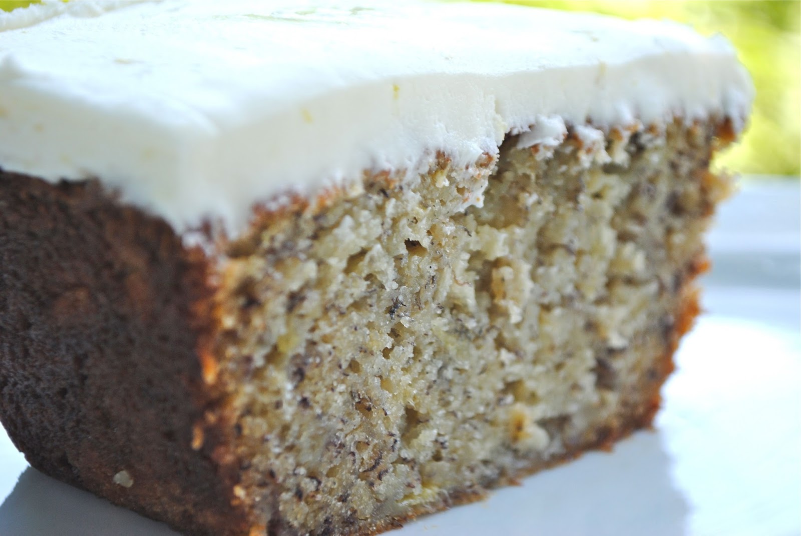 Recipe Doodle BANANA CAKE WITH LEMON BUTTER FROSTING