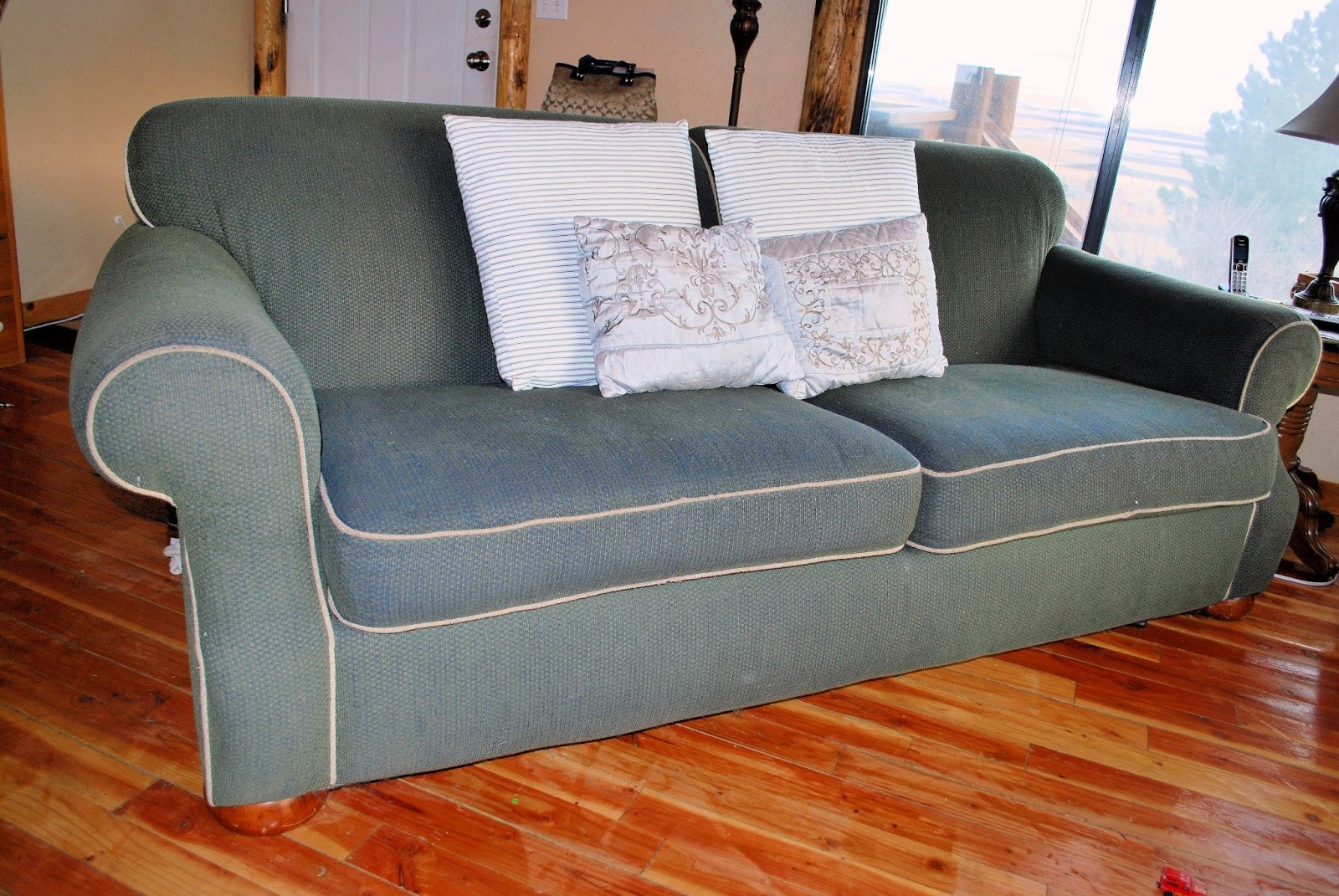 Prairie Scraps Drop Cloth Couch Redo