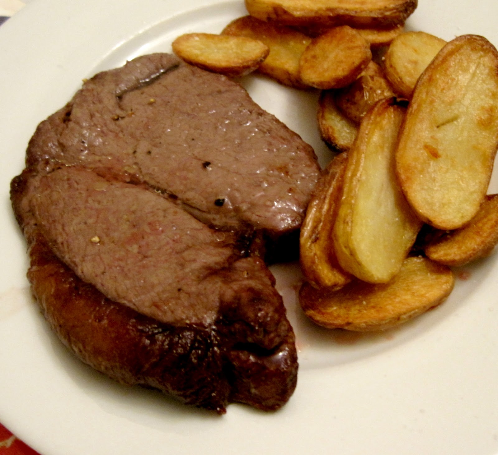 Lynne's Dinners Gammon & Chick Pea Broth with Rump Steak and Saute