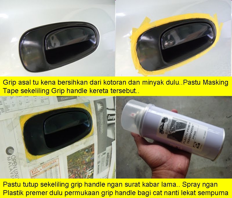 Fire Starting Automobil DIY Spray Bumper dan Grip handle Pintu Kereta