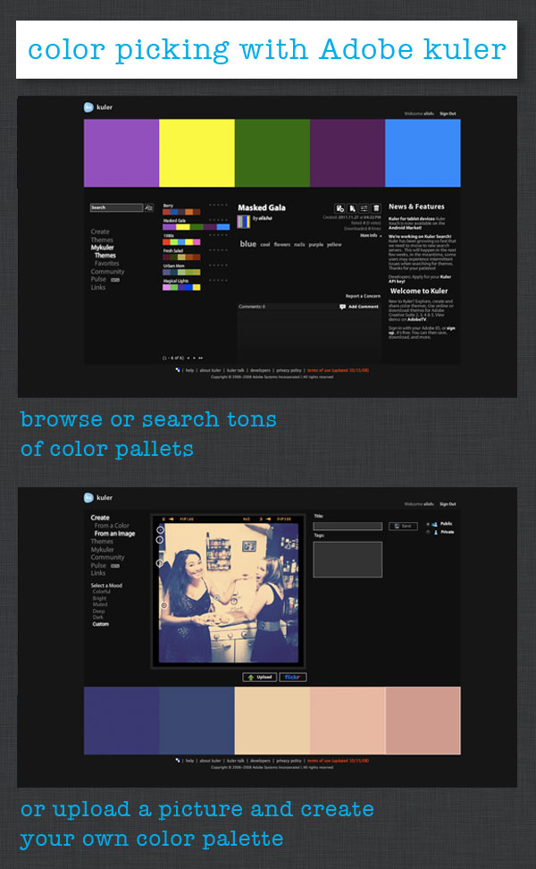 Sweetooth Studios by Alisha Wilson Using Adobe Kuler to help create