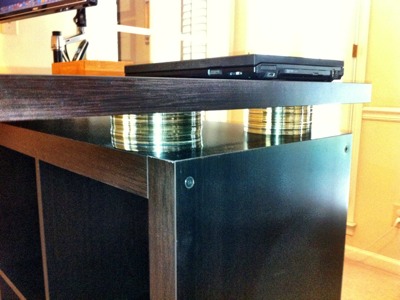 Another Expedit Standing Desk With Cds As Risers Livemodern