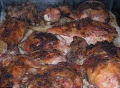 Pui fripti la cuptor Pui fripti la cuptor