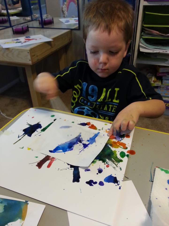 sweetie pie preschool Kid made wind art