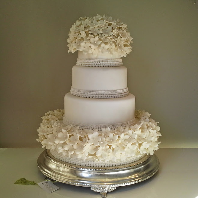 P. & C. Wedding Cake