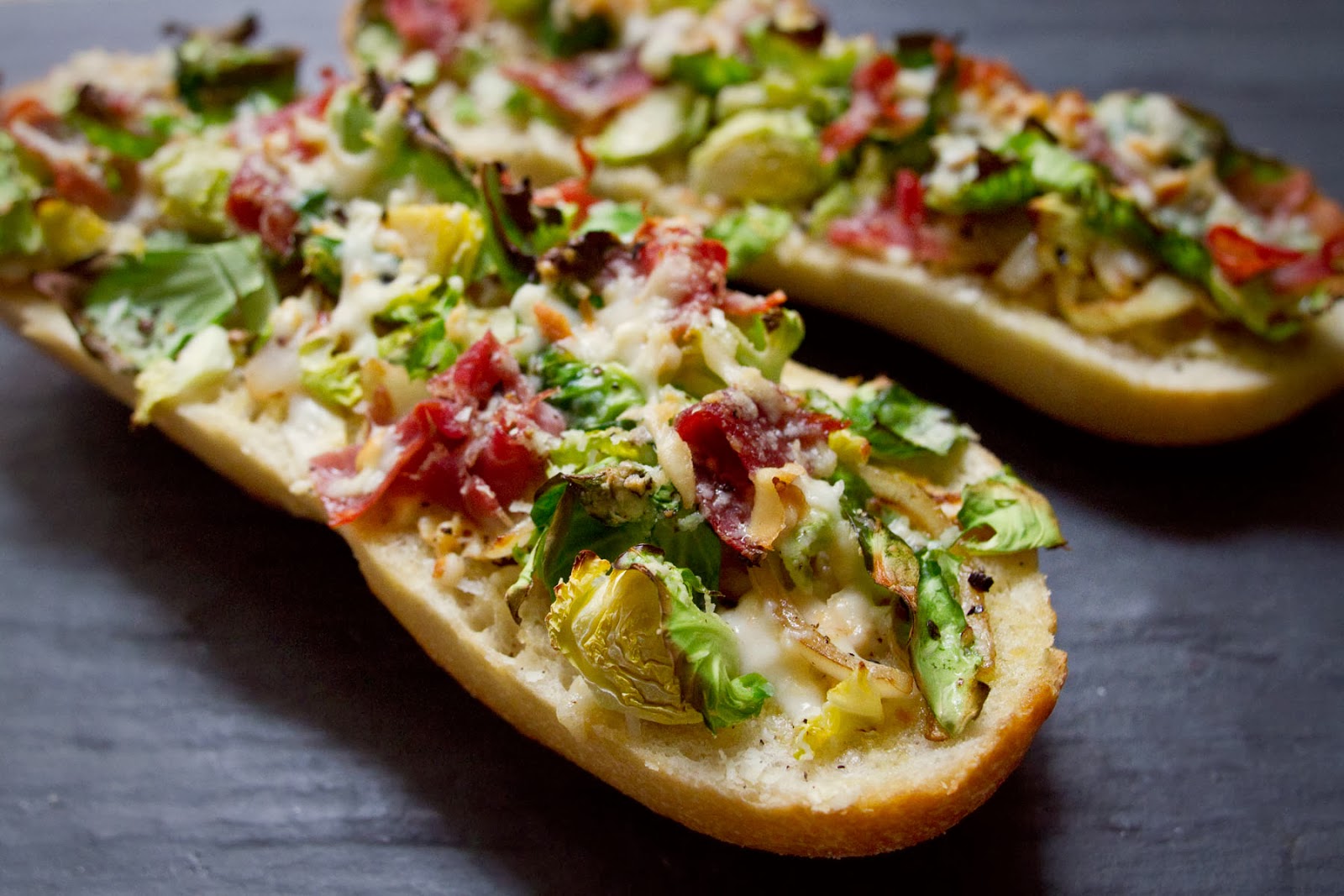 Little Market Kitchen Brussels Sprout and Prosciutto French Bread Pizza