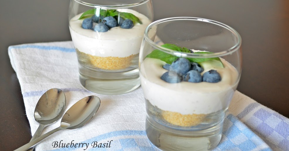 Blueberry Basil Cheesecake (No Bake)