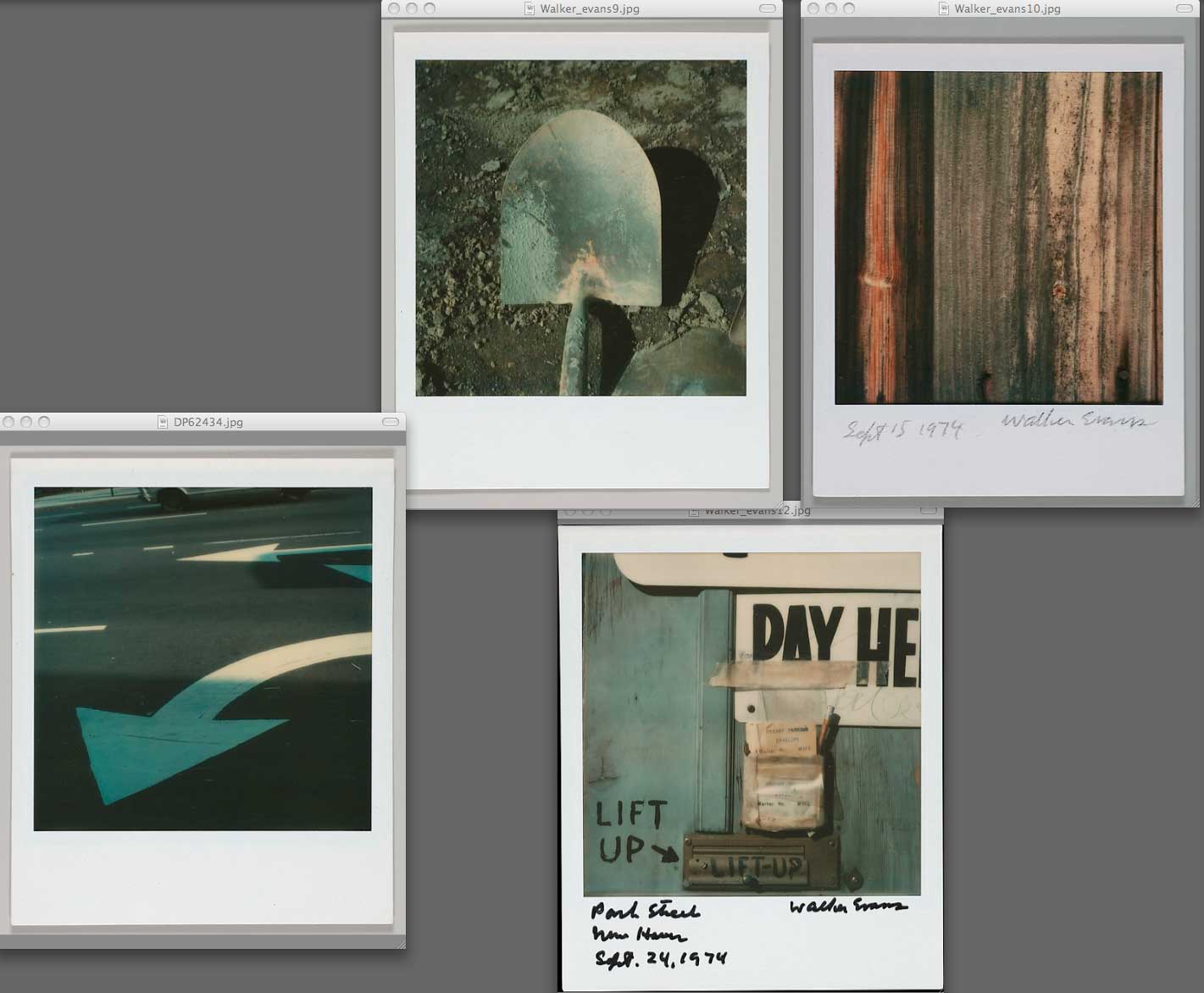 picturediting Polaroïds (1) Walker Evans