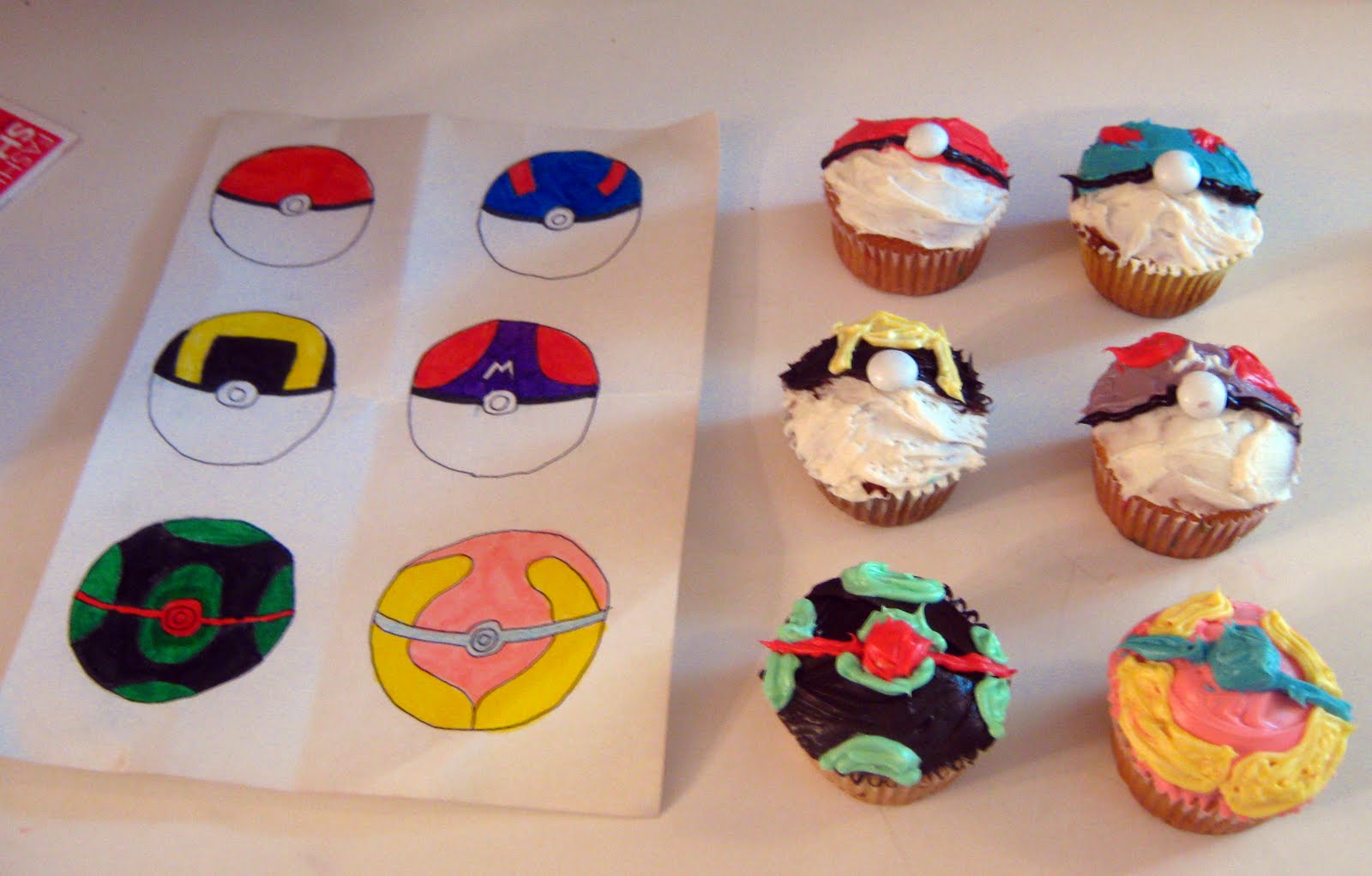 How sweet it is... Pokeball Cupcakes