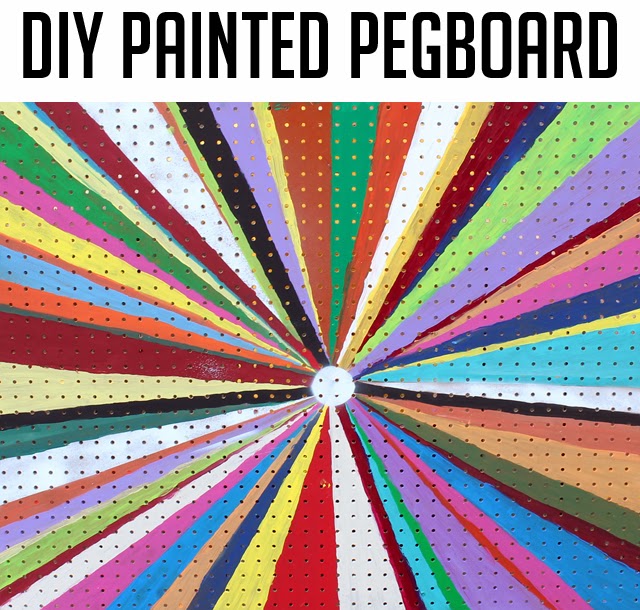 punk projects DIY Painted Pegboard
