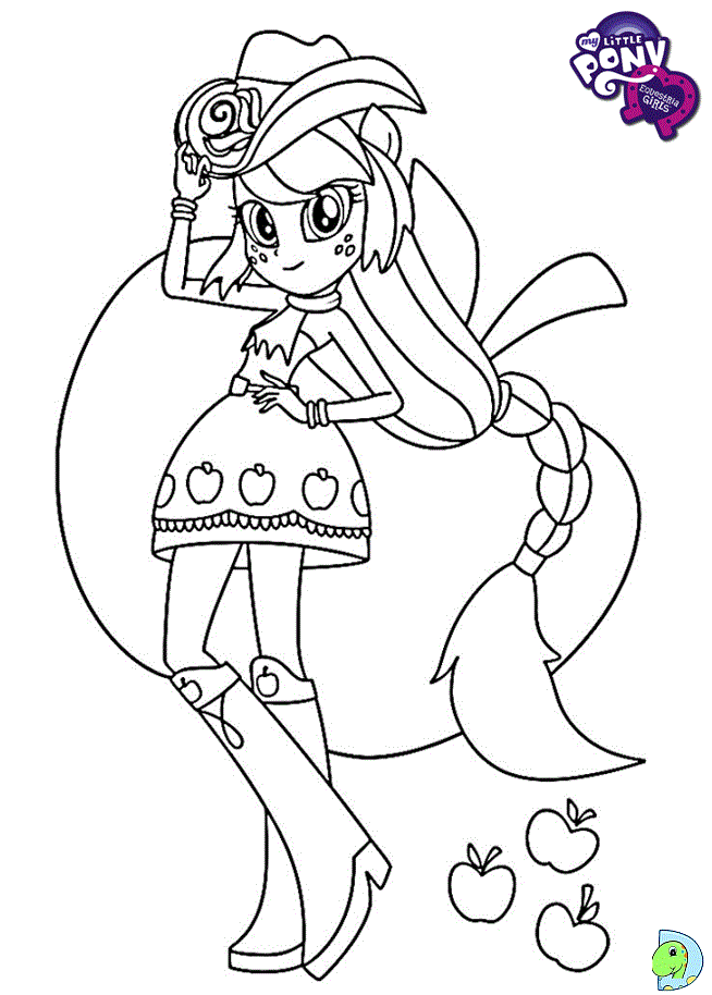 Desenho de Applejack My Little Pony para Colorir - Colorir.com