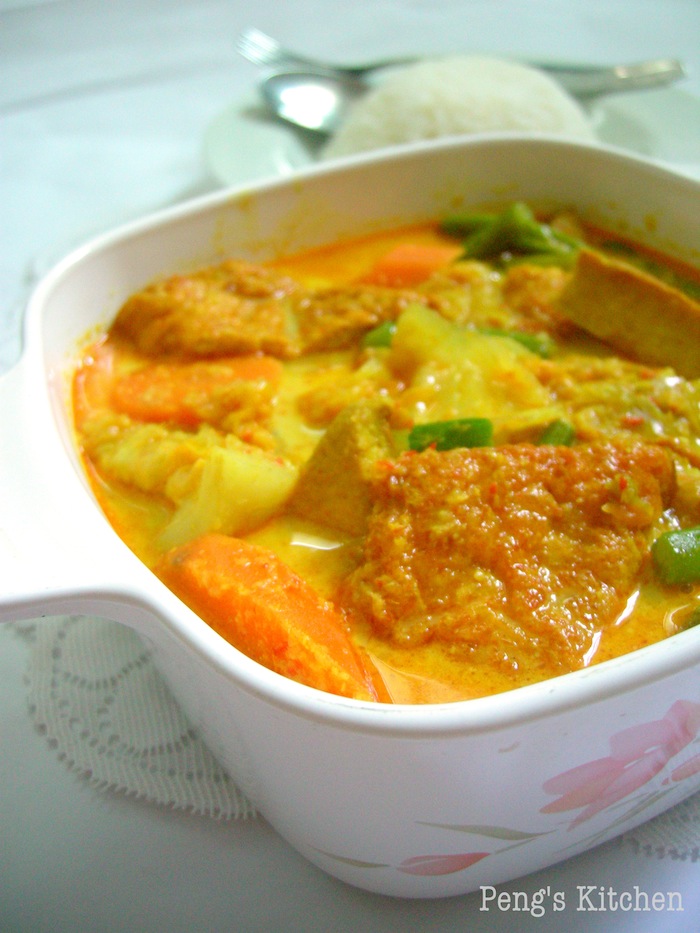 Peng's Kitchen: Lontong Sayur Lodeh/Mix Vegetable in ...