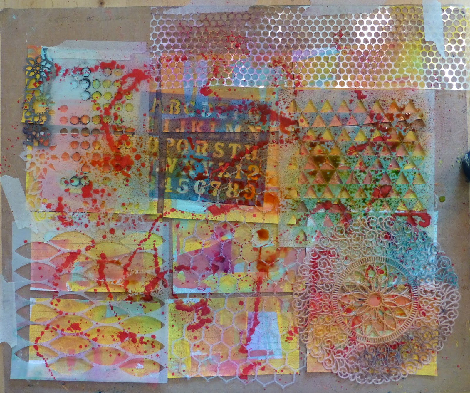 Made by Nicole Mixed Media Backgrounds Tutorial