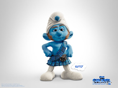 The Smurfs movie official poster of gutsy