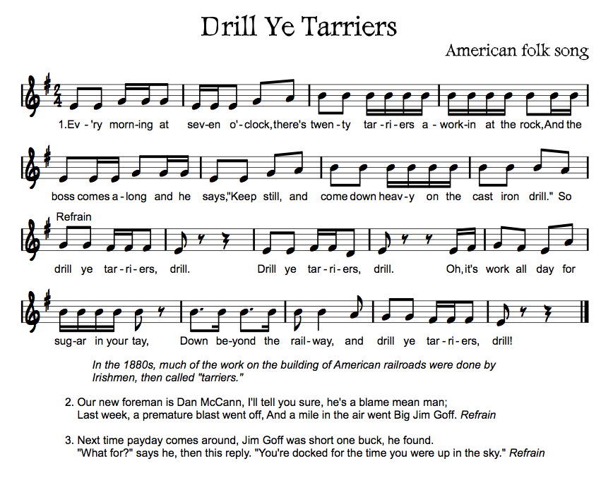 Recorder Songs EFGAB Beth's Notes