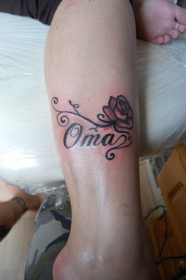 Faceless Enemy Tattoo 51. 04092011 "Oma with Rose"