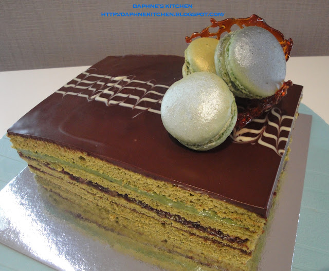 Daphne's Kitchen Green Tea Opera Cake